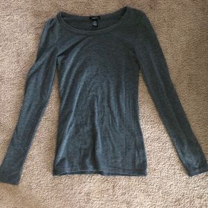 Plain grey long sleeve shirt. Size small